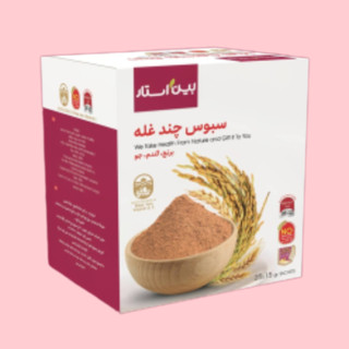 سبوس چند غله بین استار رفع مشکلات گوارشی ، نفخ ، رفلاکس و یبوست
