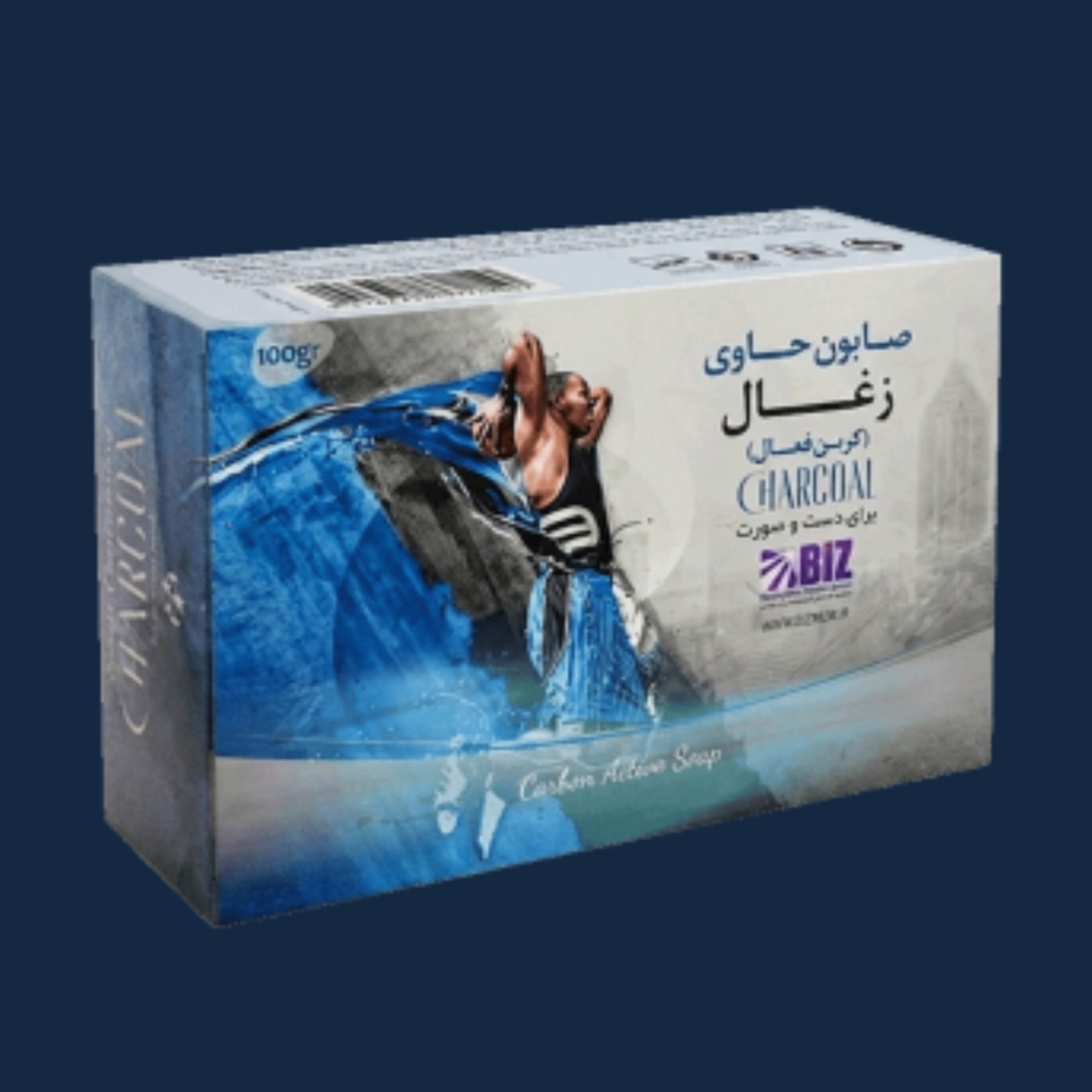 صابون بیوممتیک چند کاره دست و صورت کربن سیاه ( کربن اکتیو ) 3 عددی